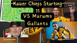 New Players Kaizer Chiefs lineup VS Gallants [upl. by Leopold]