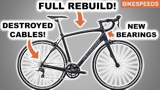 Specialized Roubaix Rebuild Road Bike Restoration Service [upl. by Alekahs]