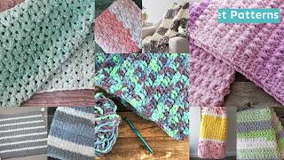 77 Free Chunky Crochet Blanket Patterns Bulky Yarn Projects [upl. by Procora]