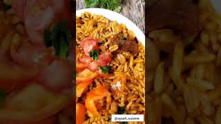 RICE AND BEANS JOLLOF RECIPEBY AYZAH CUISINE [upl. by Liris922]