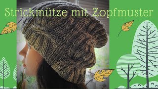 Strickmütze im ZopfmusterTeekri Felice [upl. by Magen501]