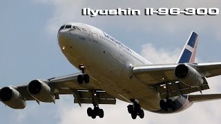 Ilyushin IL96 crosswind landing [upl. by Molohs]