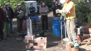 Rocket Stove Construction Fire Science with Erica amp Ernie Wisner [upl. by Ivor]