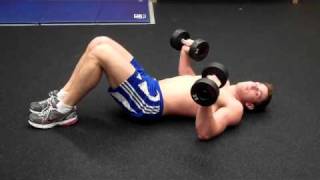 How To Dumbbell Floor Press [upl. by Aitercul]