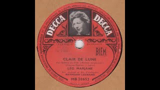 Léo Marjane quot clair de lune quot 1949 [upl. by Teeniv]