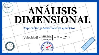 Análisis dimensional [upl. by Haniraz]