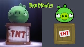 Bad Piggies vs Piggy Tales Vehicles  Part 1 [upl. by Merill]