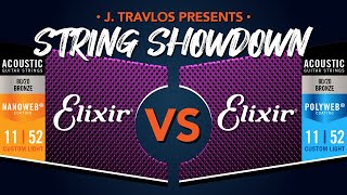 Guitar String Showdown Elixir Nanoweb 8020 vs Elixir Polyweb 8020 Acoustic Guitar Strings [upl. by Nedroj]