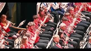 633 Squadron  Massed Bands at Huddersfield Town Hall 2024 [upl. by Grunberg]