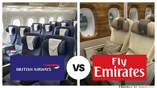 British Airways vs Emirates Premium Economy Comparison [upl. by Tesil721]