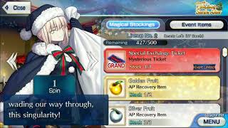 Santa Saber Alter sings Padoru with Subtitle now [upl. by Uon]