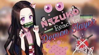 TPN react to Nezuko  Gacha club [upl. by Kolb]