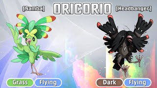 All Types Styles Oricorio [upl. by Atibat]