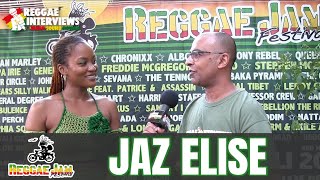 Jaz Elise Interview Reggae Jam Festival 2023 [upl. by Arondell993]