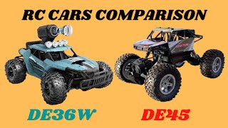 DEERC DE36W FPV Camera VS DEERC DE45 Rock Crawler Full Comparison [upl. by Phares]