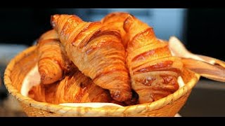 Best croissants  اعداد الكرواصون والعجين المورق المبسط باحترافية  les croissants [upl. by Ahsinelg373]