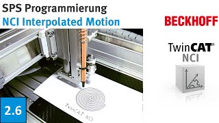 3AchsSystem Programmierung BeckhoffSPS  Interpolated Motion [upl. by Newcomb354]