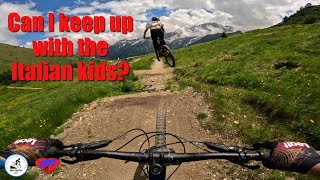 Can I keep up with the Italian kids Riding Passo del Tonale [upl. by Sessilu]