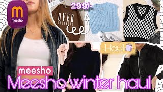 Meesho winter haul Trendy winter collection from meesho 🥶❄️ [upl. by Atte]