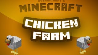 Minecraft Tutorial  Chicken farm tutorial [upl. by Uaeb]