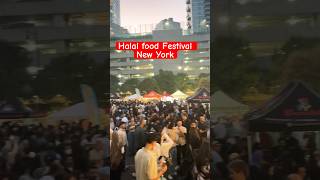 Halal food Festival New Yorkyammi konafaytviral ytshorts bengali vlog shots [upl. by Ystap]