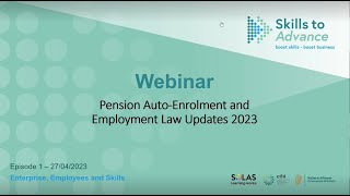 Live Webinar Pension AutoEnrolment and Employment Law Updates 2023 [upl. by Trust]