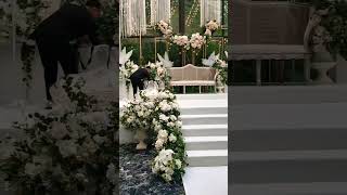 ruscus hall malaysia wedding decoration trending viral youtubeshorts shortvideo shorts [upl. by Parnas]