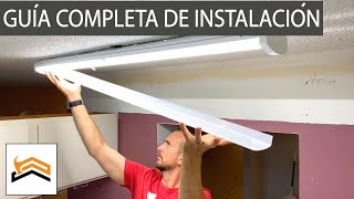 Cómo Instalar Una Nueva Lámpara Led De Techo Para Cocina  Montaje Empotrado De 4 Pies [upl. by Issie614]