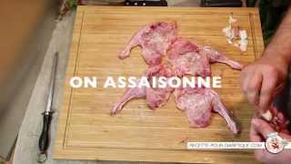 Comment désosser une cuisse de lapin  cuisson vapeur [upl. by Diella]