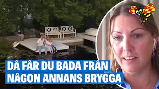 4 frågor om allemansrätten – då får du bada från privat brygga [upl. by Ahsekam]