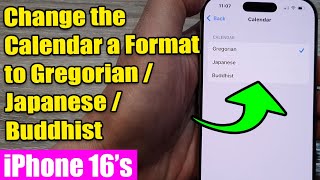 🌏 Customize Your iPhone Calendar to Gregorian Japanese or Buddhist  iOS 18 iPhone 1616 Pro Max [upl. by Noseimaj]