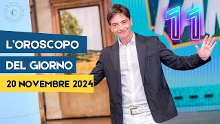 LOROSCOPO DI OGGI DI PAOLO FOX LE PREVISIONI DEL 20 NOVEMBRE 2024 PER OGNI SEGNO [upl. by Ecirtal]