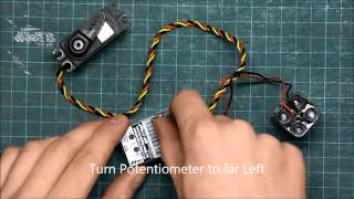 Setting a Hitec Digital Servo to 180° travel [upl. by Neo972]