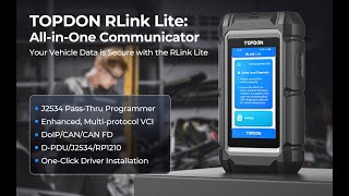 TOPDON RLink Lite J2534 PassThru Programmer [upl. by Kohn937]