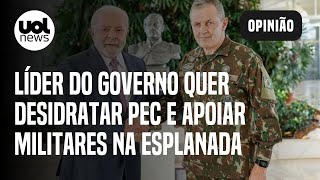 Líder do governo Lula promete desidratar proposta e permitir militar em ministérios [upl. by Melisse]