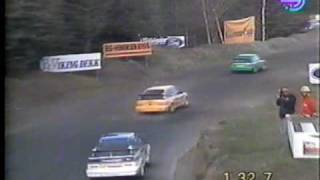 Rallycross EM i DIV I Lyngås 1991 [upl. by Eniamert]