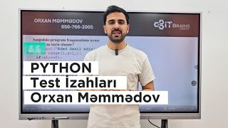 Python Test İzahlarıMİQ Sertifikasiya  İnformatika  Orxan Məmmədov [upl. by Attekram]