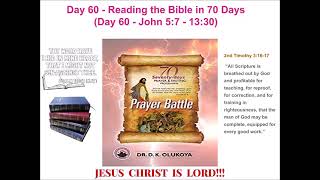 Day 60 Reading the Bible in 70 Days 70 Seventy Days Prayer and Fasting Programme 2024 Edition [upl. by Aney]