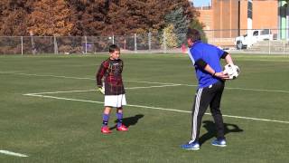 Goalkeeping Drills for the Beginner 02 [upl. by Enyawed]