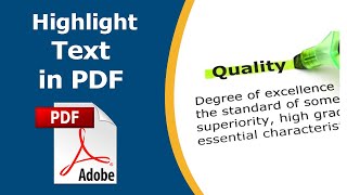 How to highlight in pdf using adobe acrobat pro dc [upl. by Yong50]