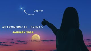 Astronomical Events January 2024  Quadrantids Meteor Shower  Visible Planets in January 2024 [upl. by Arykat387]