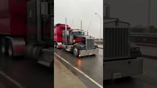 shorts Hot Kenworth semi drive by with Jake brake [upl. by Naesar]