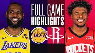 LAKERS at ROCKETS  FULL GAME HIGHLIGHTS  January 29 2024 [upl. by Teteak]