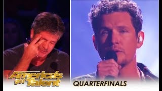 Simon Cowell BREAKS DOWN Crying On Live TV After Michael Ketterer on Americas Got Talent [upl. by Nosna694]