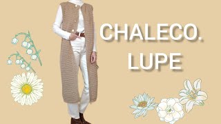 CHALECO LARGO A CROCHET TUTORIAL PASO A PASO chalecos crochetvest anitawn [upl. by Skippy]