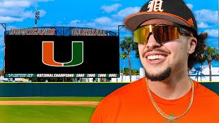 UNIVERSITY OF MIAMI BASEBALL TOUR New 10000000 Upgrades [upl. by Burman]