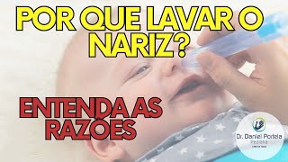 Como fazer a lavagem nasal em bebês [upl. by Nawiat]