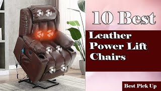 Best Leather Power Lift Chairs 2024  Lift Chairs [upl. by Lrac]