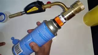 Hand Gas Welding Torch  Hand Mapp Gas Torch Fit Into Butane Camping Gas Cylinder [upl. by Croydon]