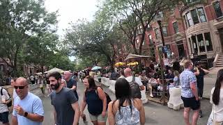 Boston Newbury St bike ride [upl. by Etnovad]